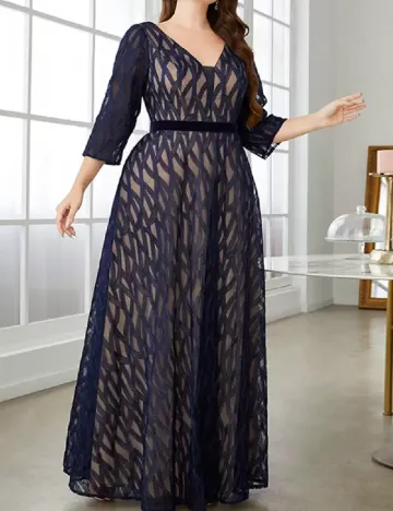 Rochie lunga SHEIN CURVE, albastru