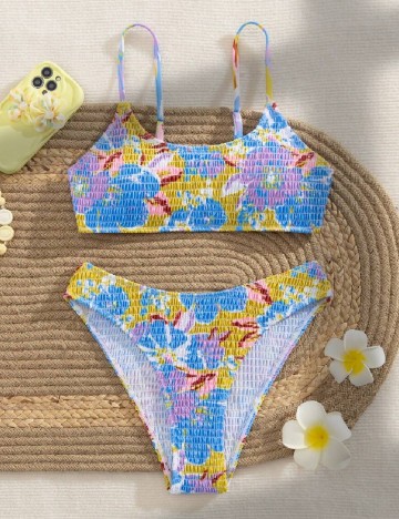 Costum de baie SHEIN, mix culori