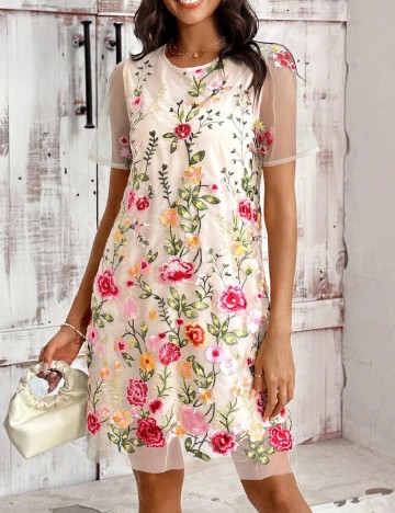 Rochie scurta SHEIN, floral print