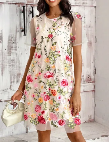 Rochie scurta SHEIN, floral print