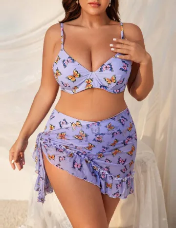 Costum de baie SHEIN CURVE, mov