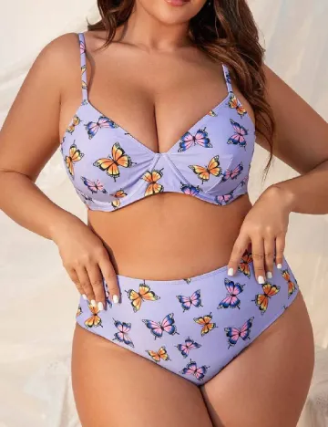 Costum de baie SHEIN CURVE, mov