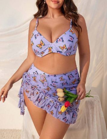 Costum de baie SHEIN CURVE, mov
