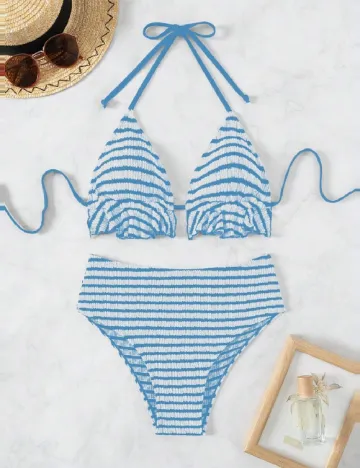 Costum de baie SHEIN, albastru