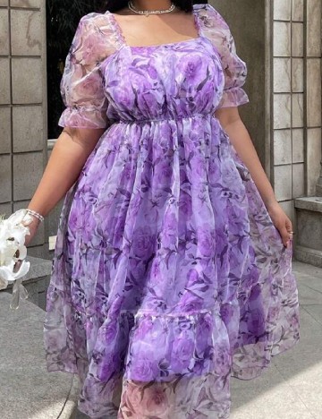Rochie medie SHEIN CURVE, mov