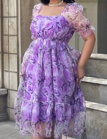 Rochie medie SHEIN CURVE, mov