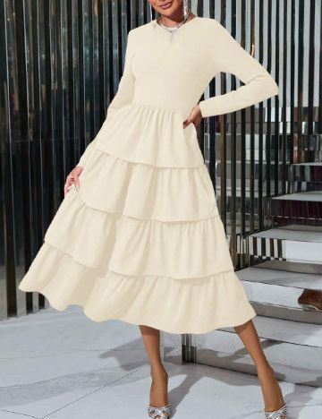 Rochie medie SHEIN, crem