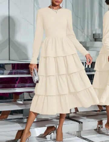 Rochie medie SHEIN, crem