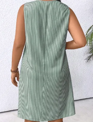 Rochie scurta SHEIN CURVE, verde