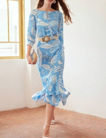 Rochie medie MOTF, albastru