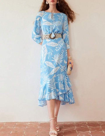 Rochie medie MOTF, albastru