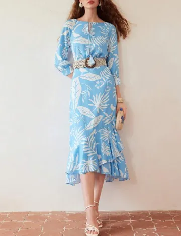 Rochie medie MOTF, albastru