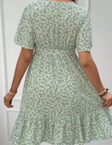 Rochie scurta SHEIN Maternity, verde
