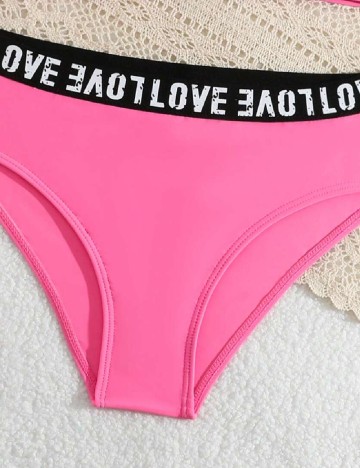 Costum de baie Shein Kids, roz