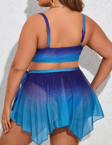 Costum de baie SHEIN CURVE, albastru