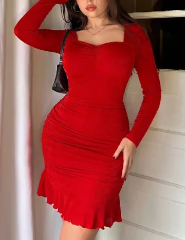 Rochie scurta SHEIN, rosu