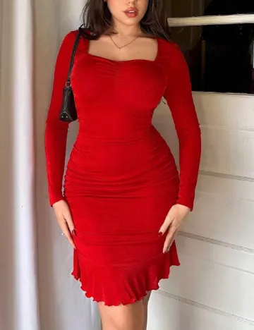 Rochie scurta SHEIN, rosu