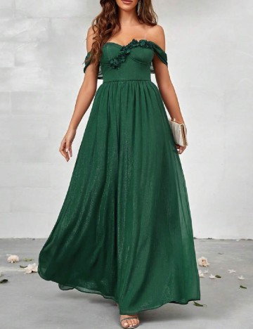 Rochie lunga SHEIN, verde