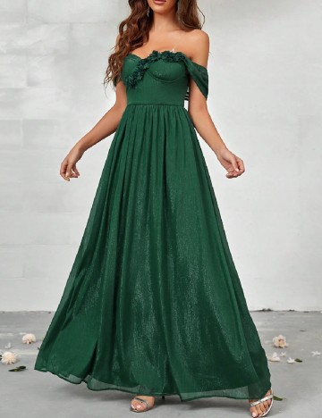 Rochie lunga SHEIN, verde
