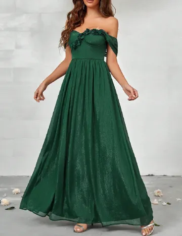 Rochie lunga SHEIN, verde
