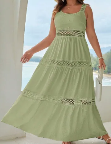 Rochie lunga SHEIN CURVE, verde