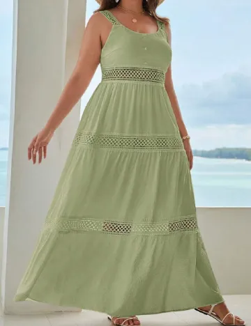 Rochie lunga SHEIN CURVE, verde