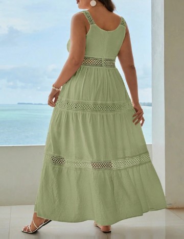 Rochie lunga SHEIN CURVE, verde