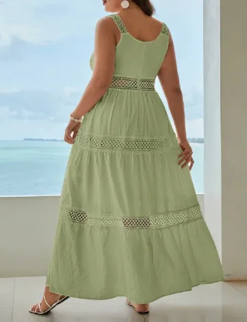Rochie lunga SHEIN CURVE, verde