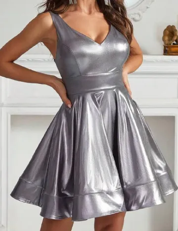 Rochie scurta SHEIN, gri