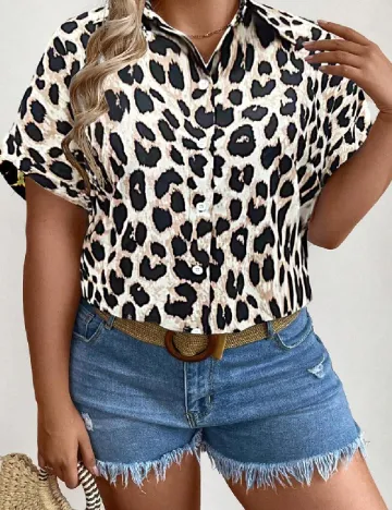 Camasa SHEIN CURVE, animal print