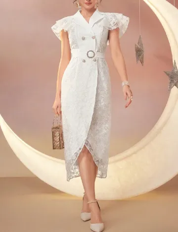 Rochie medie SHEIN, alb