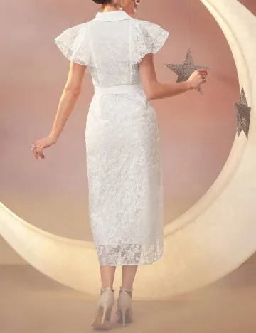 Rochie medie SHEIN, alb