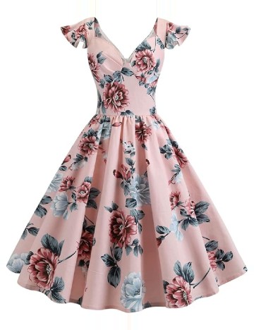 Rochie scurta SHEIN, roz