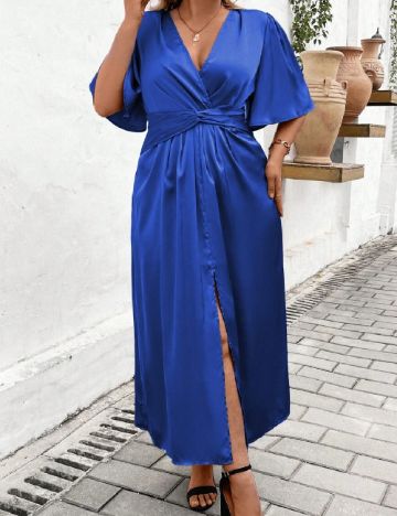 Rochie lunga SHEIN CURVE, albastru