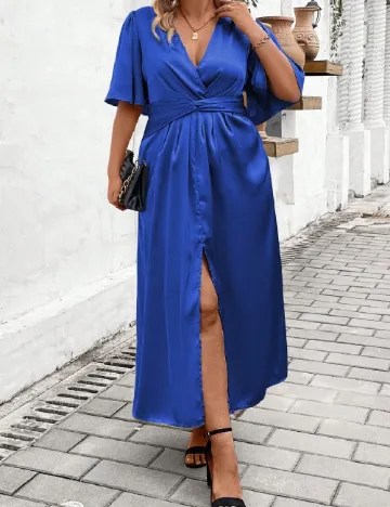Rochie lunga SHEIN CURVE, albastru