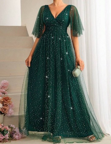 Rochie lunga SHEIN, verde