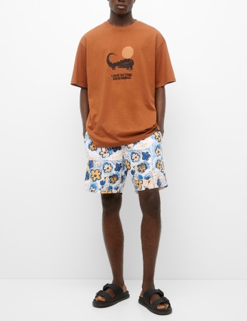 Short de baie Pull&Bear, mix culori