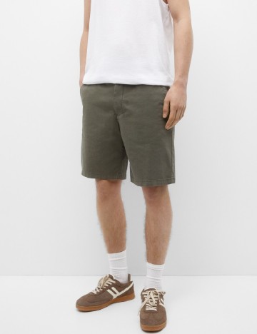 Pantaloni scurti Pull&Bear, kaki