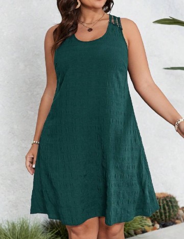 Rochie scurta SHEIN CURVE, verde