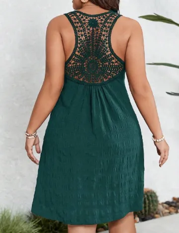 Rochie scurta SHEIN CURVE, verde