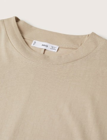 Tricou Mango, bej