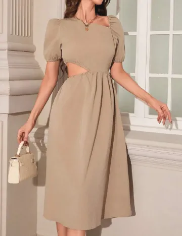 Rochie medie SHEIN, maro deschis