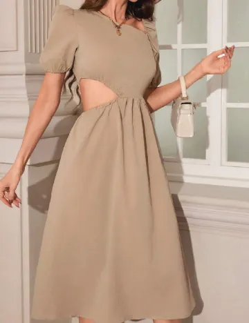 Rochie medie SHEIN, maro deschis