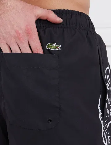 Short de baie Lacoste, negru