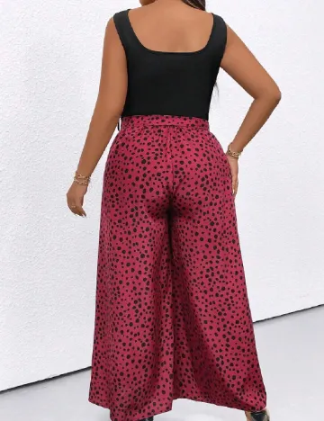 Salopeta SHEIN CURVE, visiniu/negru