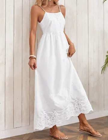 Rochie lunga Emery Rose, alb