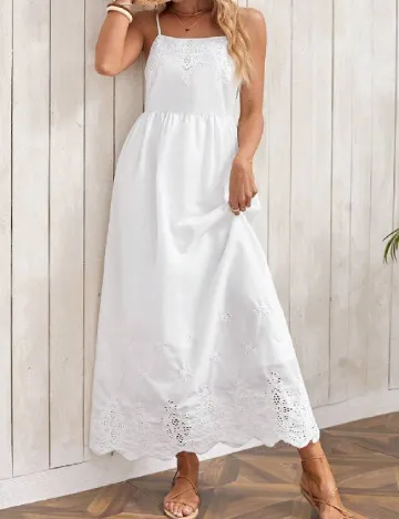 Rochie lunga Emery Rose, alb