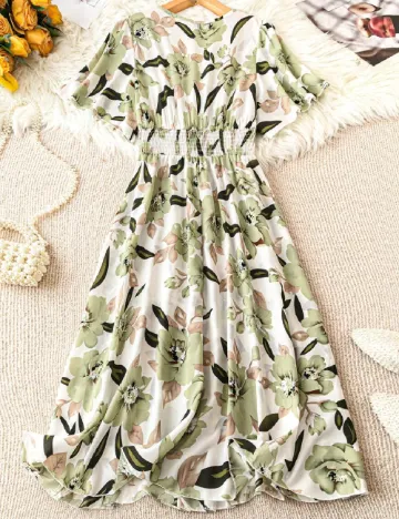 Rochie medie SHEIN CURVE, floral print
