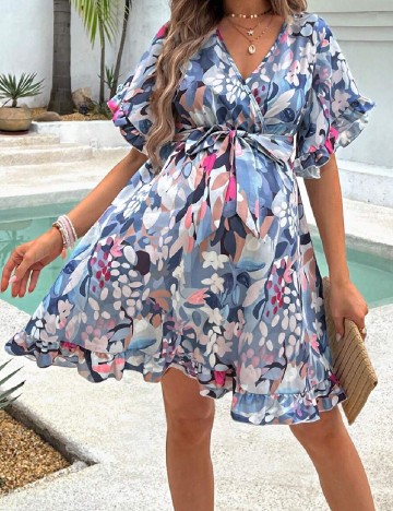 Rochie scurta SHEIN Maternity, mix culori