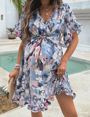Rochie scurta SHEIN Maternity, mix culori